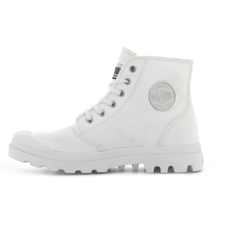 Palladium Pampa Hi Originale Men's Boots White | UK P743-FTC